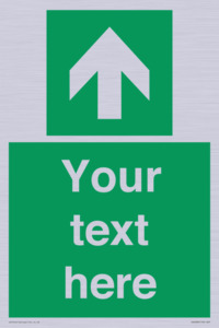 Safe condition Custom arrow up sign